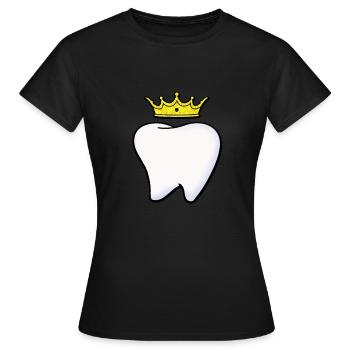 dents dents dentiste - T-shirt Femme - noir - Devant - AI Model Female 172 dark (172cm)