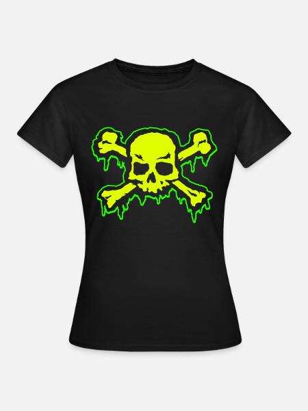 Totenkopf - Frauen T-Shirt - Schwarz