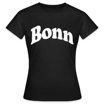 Bonn - T-shirt Femme - noir - Devant - AI Model Female 172 dark (172cm)