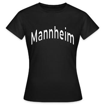 Mannheim - T-shirt Femme - noir - Devant - AI Model Female 172 dark (172cm)