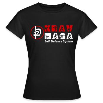 Krav Maga Autodéfense Sport de combat Arts martiaux - T-shirt Femme - noir - Devant - AI Model Female 172 dark (172cm)