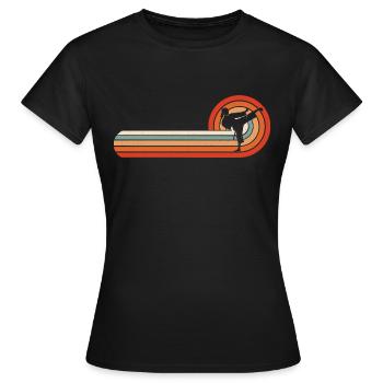 Frauen Mädchen Kampfsport Karate - Frauen T-Shirt - Schwarz - Vorne - AI Model Female 172 dark (172cm)