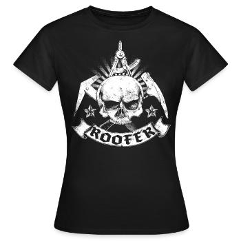couvreur - T-shirt Femme - noir - Devant - AI Model Female 172 dark (172cm)