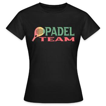 Padel Mannschaft - Frauen T-Shirt - Schwarz - Vorne - AI Model Female 172 dark (172cm)