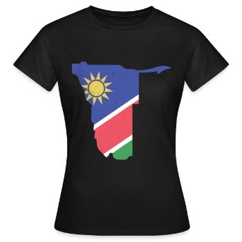 Namibie - T-shirt Femme - noir - Devant - AI Model Female 172 dark (172cm)
