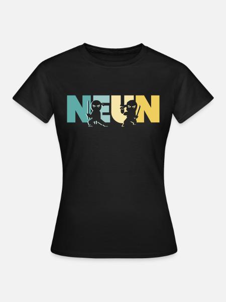 9. Geburtstag Junge 9 Jahre Kinder Ninja - Frauen T-Shirt - Schwarz