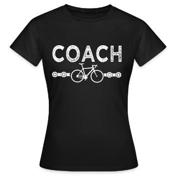 Velo coach vélo vélos velos - T-shirt Femme - noir - Devant - AI Model Female 172 dark (172cm)