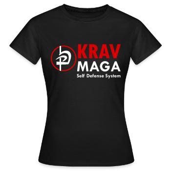Krav Maga Autodéfense Sport de combat Arts martiaux - T-shirt Femme - noir - Devant - AI Model Female 172 dark (172cm)