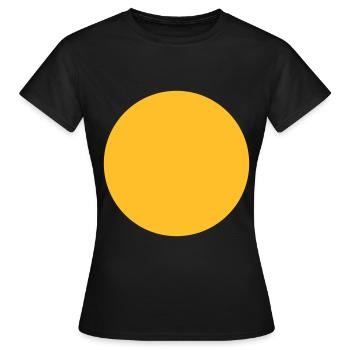 Sphère géométrie - T-shirt Femme - noir - Devant - AI Model Female 172 dark (172cm)