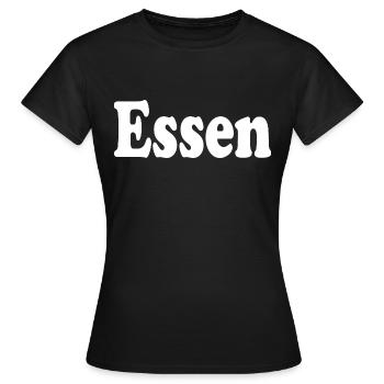 eat - Women's T-Shirt - black - Front - AI Model Female 172 dark (172cm)