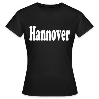 Hanovre - T-shirt Femme - noir - Devant - AI Model Female 172 dark (172cm)