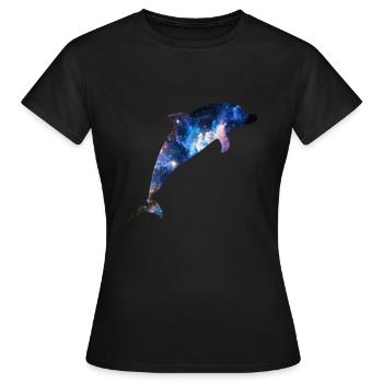 Espace Delfin - T-shirt Femme - noir - Devant - AI Model Female 172 dark (172cm)