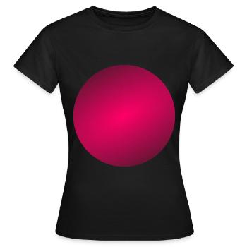 Kreis Farbig - Frauen T-Shirt - Schwarz - Vorne - AI Model Female 172 dark (172cm)