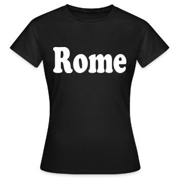 rome rom - Frauen T-Shirt - Schwarz - Vorne - AI Model Female 172 dark (172cm)