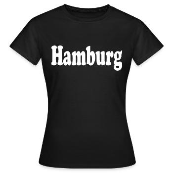 Hambourg - T-shirt Femme - noir - Devant - AI Model Female 172 dark (172cm)