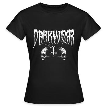Vêtements sombres - T-shirt Femme - noir - Devant - AI Model Female 172 dark (172cm)