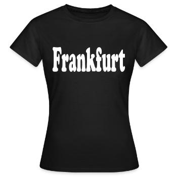 Francfort - T-shirt Femme - noir - Devant - AI Model Female 172 dark (172cm)