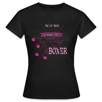 Boxer glitter - Women's T-Shirt - black - Front - AI Model Female 172 dark (172cm)