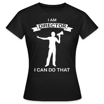 Regisseur Regie - Frauen T-Shirt - Schwarz - Vorne - AI Model Female 172 dark (172cm)