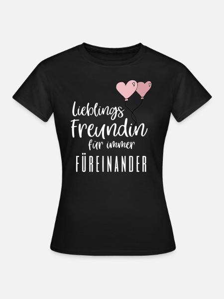 freundin - Frauen T-Shirt - Schwarz
