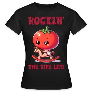 Secouer la vie mûre - T-shirt Femme - noir - Devant - AI Model Female 172 dark (172cm)
