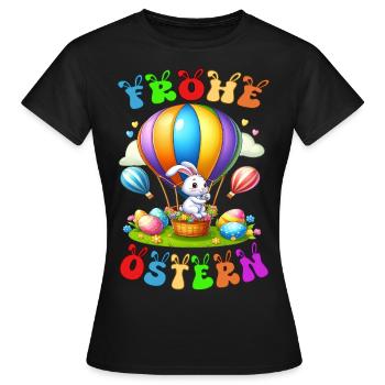 Joyeuses Pâques - T-shirt Femme - noir - Devant - AI Model Female 172 dark (172cm)