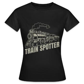 Zug - Frauen T-Shirt - Schwarz - Vorne - AI Model Female 172 dark (172cm)