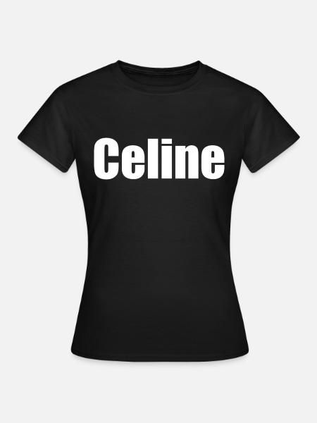 Céline Prénom Femme Fille - T-shirt dam - svart