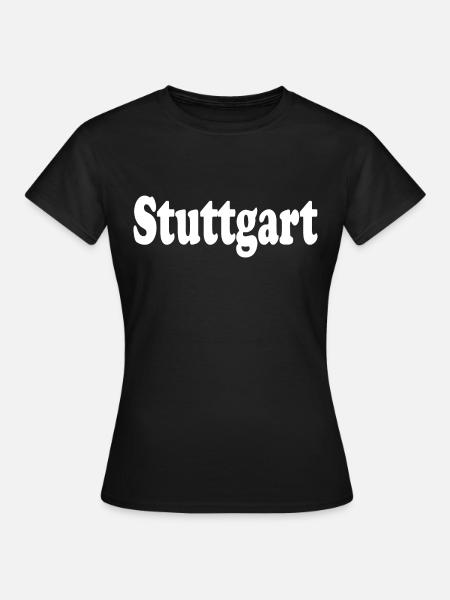 stuttgart - Frauen T-Shirt - Schwarz