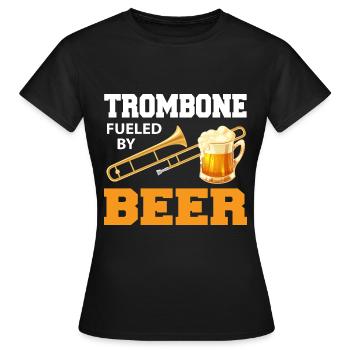 Trombone trombone trombone trombone don trombones - T-shirt Femme - noir - Devant - AI Model Female 172 dark (172cm)