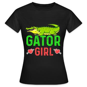 Alligator - T-shirt Femme - noir - Devant - AI Model Female 172 dark (172cm)