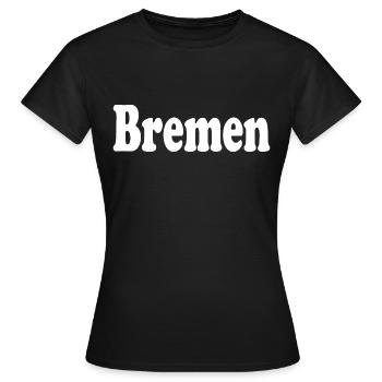 Brême - T-shirt Femme - noir - Devant - AI Model Female 172 dark (172cm)