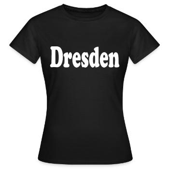 Dresden - Frauen T-Shirt - Schwarz - Vorne - AI Model Female 172 dark (172cm)