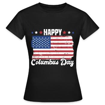 Christopher Columbus - Frauen T-Shirt - Schwarz - Vorne - AI Model Female 172 dark (172cm)