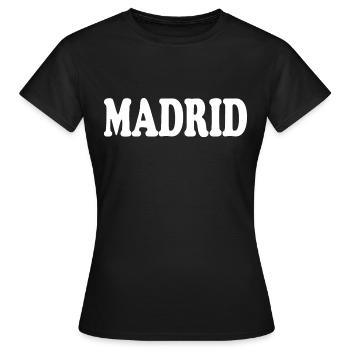 Madrid - Women's T-Shirt - black - Front - AI Model Female 172 dark (172cm)