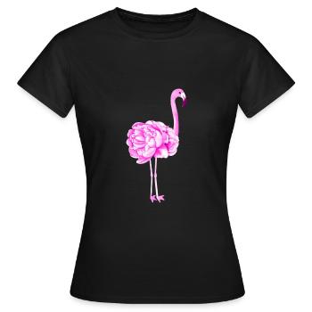 Flamingo - T-shirt Femme - noir - Devant - AI Model Female 172 dark (172cm)