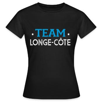 team longe côte longe cote - T-shirt Femme - noir - Devant - AI Model Female 172 dark (172cm)
