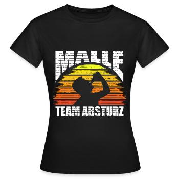 Malle Mallorca Absturz Sonne Fun Party Outfit - Frauen T-Shirt - Schwarz - Vorne - AI Model Female 172 dark (172cm)