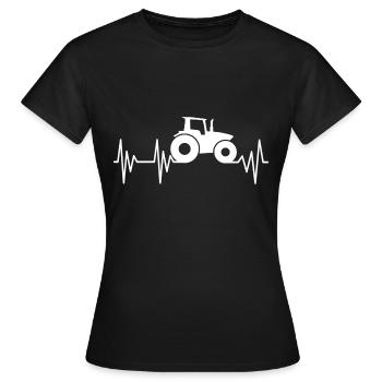Agriculture Tractor - Women's T-Shirt - black - Front - AI Model Female 172 dark (172cm)