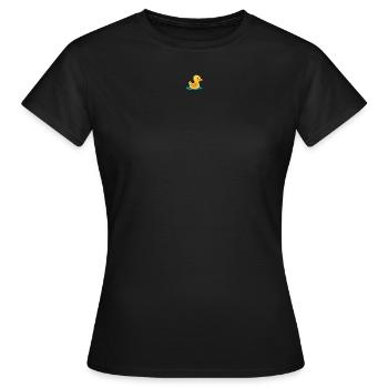 Canard en plastique - T-shirt Femme - noir - Devant - AI Model Female 172 dark (172cm)
