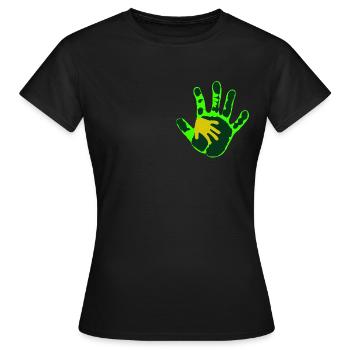 Bébé Signe - T-shirt Femme - noir - Devant - AI Model Female 172 dark (172cm)