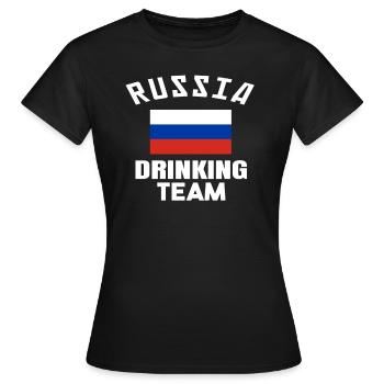 Russie Équipe Russie URSS Russe Russes Russes - T-shirt Femme - noir - Devant - AI Model Female 172 dark (172cm)