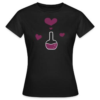Chemie Kolben - Frauen T-Shirt - Schwarz - Vorne - AI Model Female 172 dark (172cm)