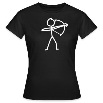 Bow - Women's T-Shirt - black - Front - AI Model Female 172 dark (172cm)