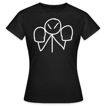 Boxe Gants de boxe - T-shirt Femme - noir - Devant - AI Model Female 172 dark (172cm)