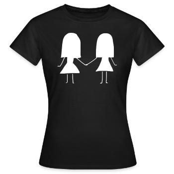 meilleure amie - T-shirt Femme - noir - Devant - AI Model Female 172 dark (172cm)