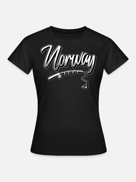 Norwegen Anglen - Frauen T-Shirt - Schwarz