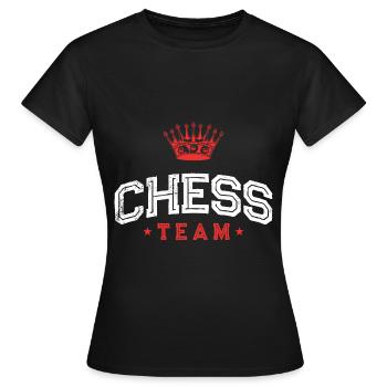 Équipe d’échecs Sports d’échecs - T-shirt Femme - noir - Devant - AI Model Female 172 dark (172cm)