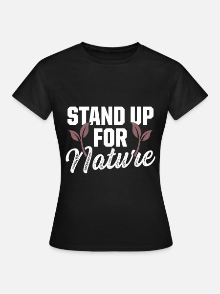 natur umweltschutz - Frauen T-Shirt - Schwarz