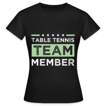 Table Tennis Team - Frauen T-Shirt - Schwarz - Vorne - AI Model Female 172 dark (172cm)